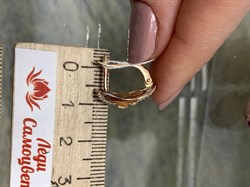 *Серьги Белый Фианит цв Красное 10-02-0001-26378-732 Вес 3,73 г - фото 134269 *Серьги Белый Фианит цв Красное 10-02-0001-26378-732 Вес 3,73 г - фото 134269