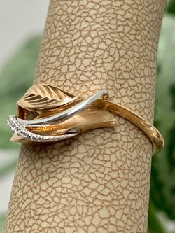 *Кольцо р.16,5 Белый Фианит цв Красное 20-02-0001-26381-792 Вес 2,1 г - фото 134328