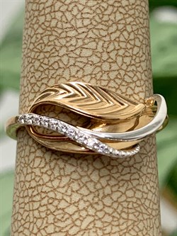 *Кольцо р.16,5 Белый Фианит цв Красное 20-02-0001-26381-792 Вес 2,1 г - фото 134330