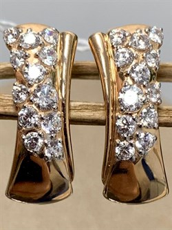 *Серьги Белый Фианит цв Красное 10-02-000S-26230-412 Вес 2,7 г - фото 134433 *Серьги Белый Фианит цв Красное 10-02-000S-26230-412 Вес 2,7 г - фото 134433