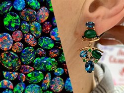 *Серьги Орхидея Малахит Топаз Лондон цв Красное арт. 2643890-427 вес 8,57 г - фото 134554 *Серьги Орхидея Малахит Топаз Лондон цв Красное арт. 2643890-427 вес 8,57 г - фото 134554