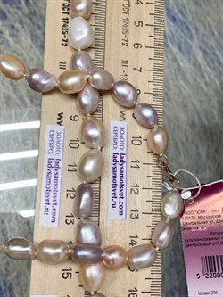 *Ожерелье р.55 Розовый Жемчуг Микс д.7,5-10 цв Красное арт. 851004380002.055-649 - фото 134597 *Ожерелье р.55 Розовый Жемчуг Микс д.7,5-10 цв Красное арт. 851004380002.055-649 - фото 134597