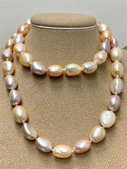 *Ожерелье р.55 Розовый Жемчуг Микс д.7,5-10 цв Красное арт. 851004380002.055-649 - фото 134601 *Ожерелье р.55 Розовый Жемчуг Микс д.7,5-10 цв Красное арт. 851004380002.055-649 - фото 134601