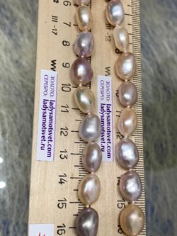 *Ожерелье р.45 Розовый Жемчуг Барокко д.7,5-10 цв Красное арт. 851004380002.045-571 - фото 134604 *Ожерелье р.45 Розовый Жемчуг Барокко д.7,5-10 цв Красное арт. 851004380002.045-571 - фото 134604