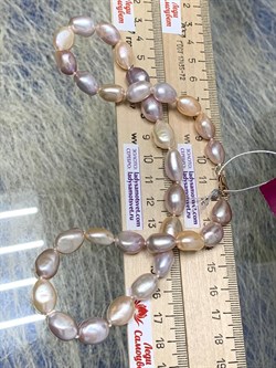 *Ожерелье р.45 Розовый Жемчуг Барокко д.7,5-10 цв Красное арт. 851004380002.045-571 - фото 134605 *Ожерелье р.45 Розовый Жемчуг Барокко д.7,5-10 цв Красное арт. 851004380002.045-571 - фото 134605