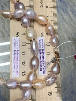 *Ожерелье р.45 Розовый Жемчуг Барокко д.7,5-10 цв Красное арт. 851004380002.045-571 - фото 134606 *Ожерелье р.45 Розовый Жемчуг Барокко д.7,5-10 цв Красное арт. 851004380002.045-571 - фото 134606