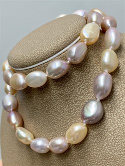 *Ожерелье р.45 Розовый Жемчуг Барокко д.7,5-10 цв Красное арт. 851004380002.045-571 - фото 134609 *Ожерелье р.45 Розовый Жемчуг Барокко д.7,5-10 цв Красное арт. 851004380002.045-571 - фото 134609