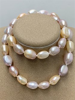 *Ожерелье р.45 Розовый Жемчуг Барокко д.7,5-10 цв Красное арт. 851004380002.045-571 - фото 134610 *Ожерелье р.45 Розовый Жемчуг Барокко д.7,5-10 цв Красное арт. 851004380002.045-571 - фото 134610