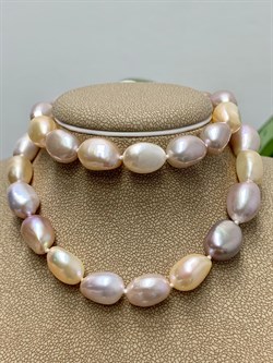 *Ожерелье р.45 Розовый Жемчуг Барокко д.7,5-10 цв Красное арт. 851004380002.045-571 - фото 134611 *Ожерелье р.45 Розовый Жемчуг Барокко д.7,5-10 цв Красное арт. 851004380002.045-571 - фото 134611