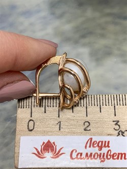 *Серьги Белый Жемчуг д.11,5-12 цв Красное арт. 2.0859.0.b-268 Вес 10,03 г - фото 134626 *Серьги Белый Жемчуг д.11,5-12 цв Красное арт. 2.0859.0.b-268 Вес 10,03 г - фото 134626