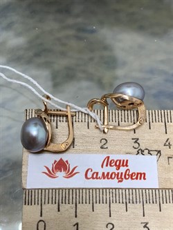 *Серьги Серебристый Жемчуг д.10,5-11 цв Красное арт. 2.0847.0.b-814 (Вес 5,98 г) - фото 135023 *Серьги Серебристый Жемчуг д.10,5-11 цв Красное арт. 2.0847.0.b-814 (Вес 5,98 г) - фото 135023