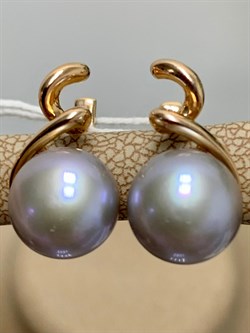 *Серьги Серебристый Жемчуг д.10,5-11 цв Красное арт. 2.0847.0.b-814 (Вес 5,98 г) - фото 135030 *Серьги Серебристый Жемчуг д.10,5-11 цв Красное арт. 2.0847.0.b-814 (Вес 5,98 г) - фото 135030