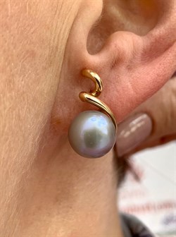 *Серьги Серебристый Жемчуг д.10,5-11 цв Красное арт. 2.0847.0.b-814 (Вес 5,98 г) - фото 135033 *Серьги Серебристый Жемчуг д.10,5-11 цв Красное арт. 2.0847.0.b-814 (Вес 5,98 г) - фото 135033