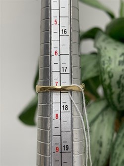 *Кольцо р.17,5 Изумруд цв Лимонное арт. 1830815-793 вес 1,94 г - фото 135849