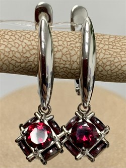 *Серьги Родолит Мозамбик арт. С1025Ю/Ag-607/9-272 вес 5,15 г - фото 137132 *Серьги Родолит Мозамбик арт. С1025Ю/Ag-607/9-272 вес 5,15 г - фото 137132