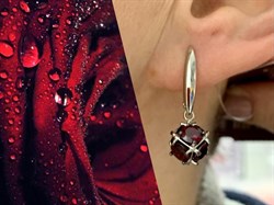 *Серьги Родолит Мозамбик арт. С1025Ю/Ag-607/9-272 вес 5,15 г - фото 137135 *Серьги Родолит Мозамбик арт. С1025Ю/Ag-607/9-272 вес 5,15 г - фото 137135