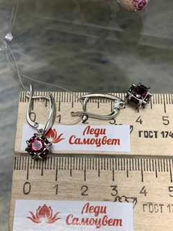 *Серьги Родолит Мозамбик арт. С1025Ю/Ag-607/9-272 вес 5,15 г - фото 137138 *Серьги Родолит Мозамбик арт. С1025Ю/Ag-607/9-272 вес 5,15 г - фото 137138