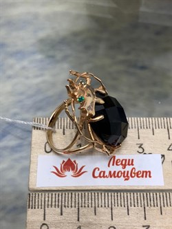 *Кольцо р.17 Черный Оникс цв Красное арт. 1710991-547 вес 8,49 г - фото 137184 *Кольцо р.17 Черный Оникс цв Красное арт. 1710991-547 вес 8,49 г - фото 137184