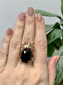 *Кольцо р.17 Черный Оникс цв Красное арт. 1710991-547 вес 8,49 г - фото 137187 *Кольцо р.17 Черный Оникс цв Красное арт. 1710991-547 вес 8,49 г - фото 137187