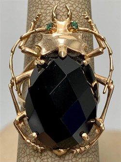 *Кольцо р.17 Черный Оникс цв Красное арт. 1710991-547 вес 8,49 г - фото 137188 *Кольцо р.17 Черный Оникс цв Красное арт. 1710991-547 вес 8,49 г - фото 137188