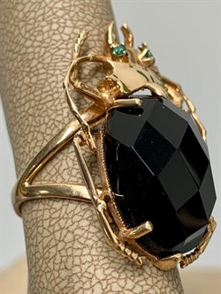 *Кольцо р.17 Черный Оникс цв Красное арт. 1710991-547 вес 8,49 г - фото 137191 *Кольцо р.17 Черный Оникс цв Красное арт. 1710991-547 вес 8,49 г - фото 137191