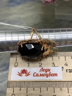 *Кольцо р.17 Черный Оникс цв Красное арт. 1710991-547 вес 8,49 г - фото 137194 *Кольцо р.17 Черный Оникс цв Красное арт. 1710991-547 вес 8,49 г - фото 137194