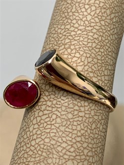 *Кольцо р.16,5 Микс Рубин Сапфир цв Красное арт. 1-106-569-55-292 вес 3,65 г - фото 137358 *Кольцо р.16,5 Микс Рубин Сапфир цв Красное арт. 1-106-569-55-292 вес 3,65 г - фото 137358