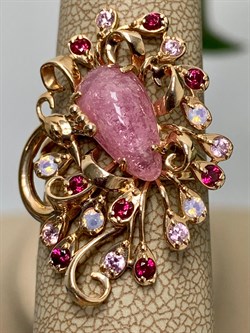 *Кольцо р.17,5 Жар-Птица Розовый Турмалин цв Красное арт. 1791427-821 вес 4,8 г - фото 138080 *Кольцо р.17,5 Жар-Птица Розовый Турмалин цв Красное арт. 1791427-821 вес 4,8 г - фото 138080