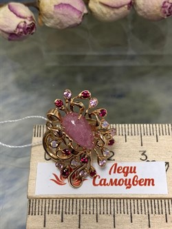 *Кольцо р.17,5 Жар-Птица Розовый Турмалин цв Красное арт. 1791427-821 вес 4,8 г - фото 138083 *Кольцо р.17,5 Жар-Птица Розовый Турмалин цв Красное арт. 1791427-821 вес 4,8 г - фото 138083