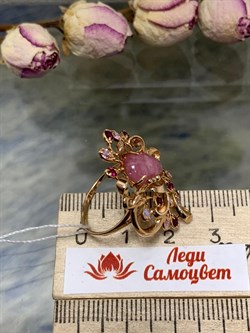 *Кольцо р.17,5 Жар-Птица Розовый Турмалин цв Красное арт. 1791427-821 вес 4,8 г - фото 138084 *Кольцо р.17,5 Жар-Птица Розовый Турмалин цв Красное арт. 1791427-821 вес 4,8 г - фото 138084