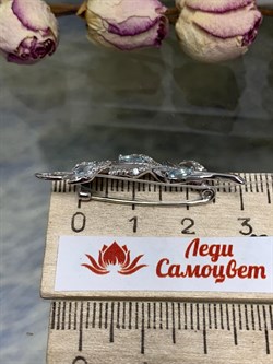 *Брошь Перо Голубой Топаз арт. 04-2298/00ТБ-00-330 вес 2,78 г - фото 138716 *Брошь Перо Голубой Топаз арт. 04-2298/00ТБ-00-330 вес 2,78 г - фото 138716