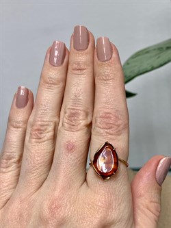 *Кольцо р.17 Капля Янтарь цв Красное арт. 01-4817-00-271-1110-46-956 вес 1,74 г - фото 139240 *Кольцо р.17 Капля Янтарь цв Красное арт. 01-4817-00-271-1110-46-956 вес 1,74 г - фото 139240