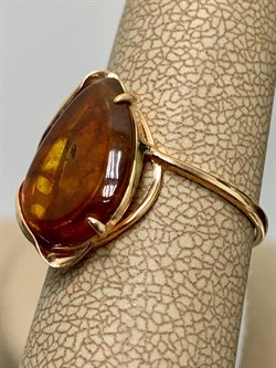 *Кольцо р.17 Капля Янтарь цв Красное арт. 01-4817-00-271-1110-46-956 вес 1,74 г - фото 139243 *Кольцо р.17 Капля Янтарь цв Красное арт. 01-4817-00-271-1110-46-956 вес 1,74 г - фото 139243