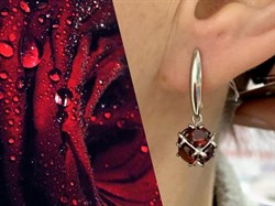 *Серьги Гранат Мозамбик арт. С1025Ю/Ag-607/11-146 вес 5,04 г - фото 139685 *Серьги Гранат Мозамбик арт. С1025Ю/Ag-607/11-146 вес 5,04 г - фото 139685