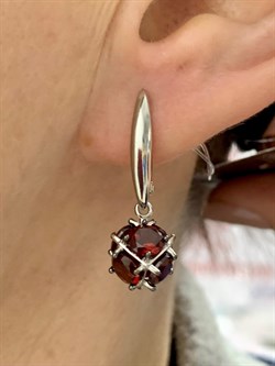 *Серьги Гранат Мозамбик арт. С1025Ю/Ag-607/11-146 вес 5,04 г - фото 139686 *Серьги Гранат Мозамбик арт. С1025Ю/Ag-607/11-146 вес 5,04 г - фото 139686