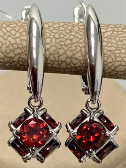 *Серьги Гранат Мозамбик арт. С1025Ю/Ag-607/11-146 вес 5,04 г - фото 139687 *Серьги Гранат Мозамбик арт. С1025Ю/Ag-607/11-146 вес 5,04 г - фото 139687