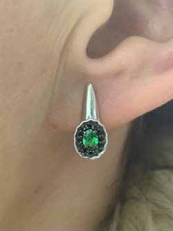 *Серьги Микс Цаворит Шпинель арт. 02-2429/00ЦВ-17-995 вес 3,13 г - фото 140229 *Серьги Микс Цаворит Шпинель арт. 02-2429/00ЦВ-17-995 вес 3,13 г - фото 140229