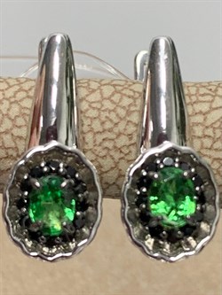 *Серьги Микс Цаворит Шпинель арт. 02-2429/00ЦВ-17-995 вес 3,13 г - фото 140231 *Серьги Микс Цаворит Шпинель арт. 02-2429/00ЦВ-17-995 вес 3,13 г - фото 140231