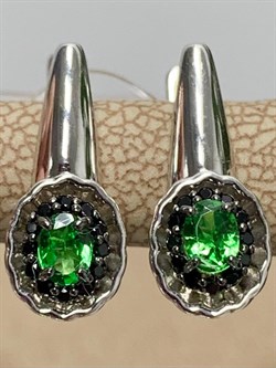 *Серьги Микс Цаворит Шпинель арт. 02-2429/00ЦВ-17-995 вес 3,13 г - фото 140235 *Серьги Микс Цаворит Шпинель арт. 02-2429/00ЦВ-17-995 вес 3,13 г - фото 140235