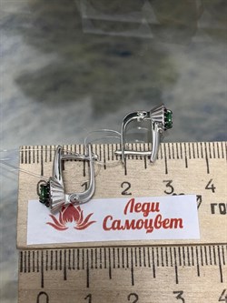 *Серьги Микс Цаворит Шпинель арт. 02-2429/00ЦВ-17-995 вес 3,13 г - фото 140236 *Серьги Микс Цаворит Шпинель арт. 02-2429/00ЦВ-17-995 вес 3,13 г - фото 140236