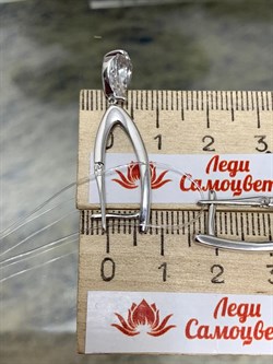 *Серьги Прищепки Горный Хрусталь арт. 02-1988/00ГХ-00-039 вес 5,33 г - фото 141465