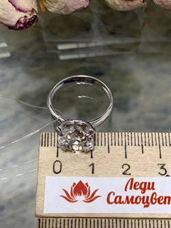 *Кольцо р.18 Горный Хрусталь арт. 01-1840/00ГХ-00-435 вес 3,35 г - фото 141718 *Кольцо р.18 Горный Хрусталь арт. 01-1840/00ГХ-00-435 вес 3,35 г - фото 141718