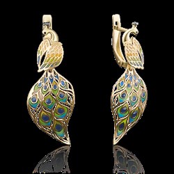 *Серьги Эмаль цв Лимонное арт. 02-3951-00-000-1130-59-036 (вес 3,17 г) - фото 14188 *Серьги Эмаль цв Лимонное арт. 02-3951-00-000-1130-59-036 (вес 3,17 г) - фото 14188