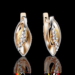 *Серьги цв Красное, Лимонное арт. 02-4030-00-000-1113-42-731 (вес 2,53 г) - фото 14195 *Серьги цв Красное, Лимонное арт. 02-4030-00-000-1113-42-731 (вес 2,53 г) - фото 14195