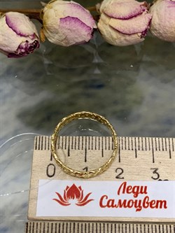 *Кольцо р.19 Триглав цв Лимонное арт. 1000057-640 (вес 2,56 г) - фото 142021