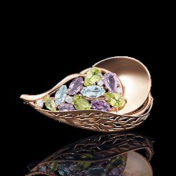 *Брошь цв Красное арт. 04-0150-00-248-1110-46-988 (вес 3,35 г) - фото 14207