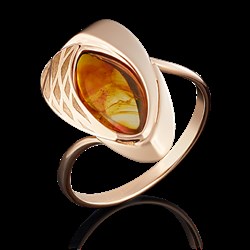 *Кольцо р.18 Кофе Янтарь цв Красное арт. 01-5045-01-271-1110-46-019 вес 2,18 г - фото 14229