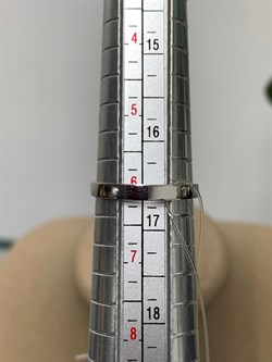 *Кольцо р.17 Одуванчик Белый Бр цв Белое арт 1-208483-00-00-610 вес 2,85 г - фото 142680