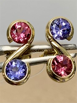 *Серьги Пусеты Микс Танзанит Турмалин цв Лимонное арт. 7107221-815r-2-065 (вес 2,01 г) - фото 143946 *Серьги Пусеты Микс Танзанит Турмалин цв Лимонное арт. 7107221-815r-2-065 (вес 2,01 г) - фото 143946
