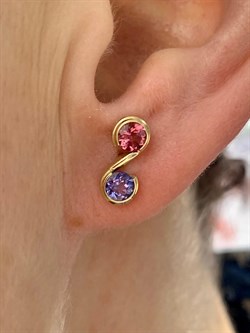 *Серьги Пусеты Микс Танзанит Турмалин цв Лимонное арт. 7107221-815r-2-065 (вес 2,01 г) - фото 143950 *Серьги Пусеты Микс Танзанит Турмалин цв Лимонное арт. 7107221-815r-2-065 (вес 2,01 г) - фото 143950